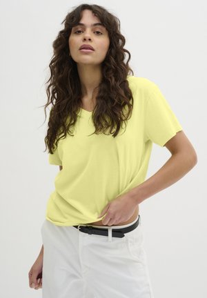 V-NECK - Základné tričko - lime sherbet