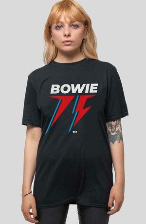 Paradiso Clothing DAVID BOWIE 75TH FLASH UNISEX - Print T-shirt - black