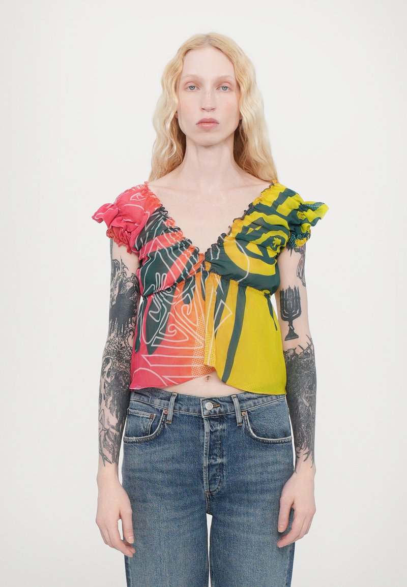 Paolina Russo BABBY DOLL  - Top - neon sunset