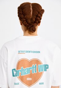 Carhartt WIP GROWTH - T-shirt imprimé - white stone washed