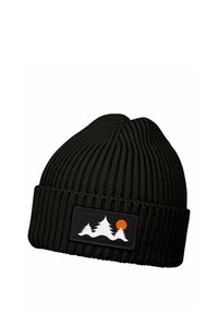 Neverless MIT PATCH BÄUME - Beanie - schwarz