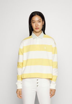 LONG SLEEVE RUGBY - Top s dlouhým rukávem - fall yellow/deckwash white