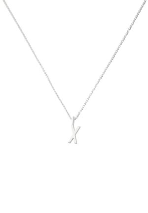 Design Letters HALSKETTE MIT KLEIN INITIAL CHARM SILBER (A-Z) - Collier - silver coloured