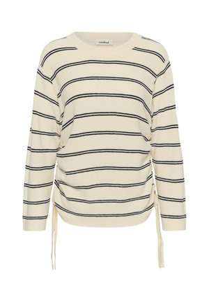 Soaked in Luxury, SLSANJA RUCHING - Pullover - turtledove v navy stripe