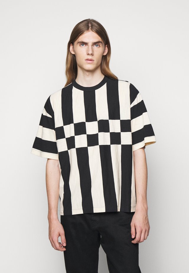 HACIENDA TEE - Print T-shirt - black/ecru
