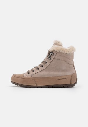 High-top trainers - taupe