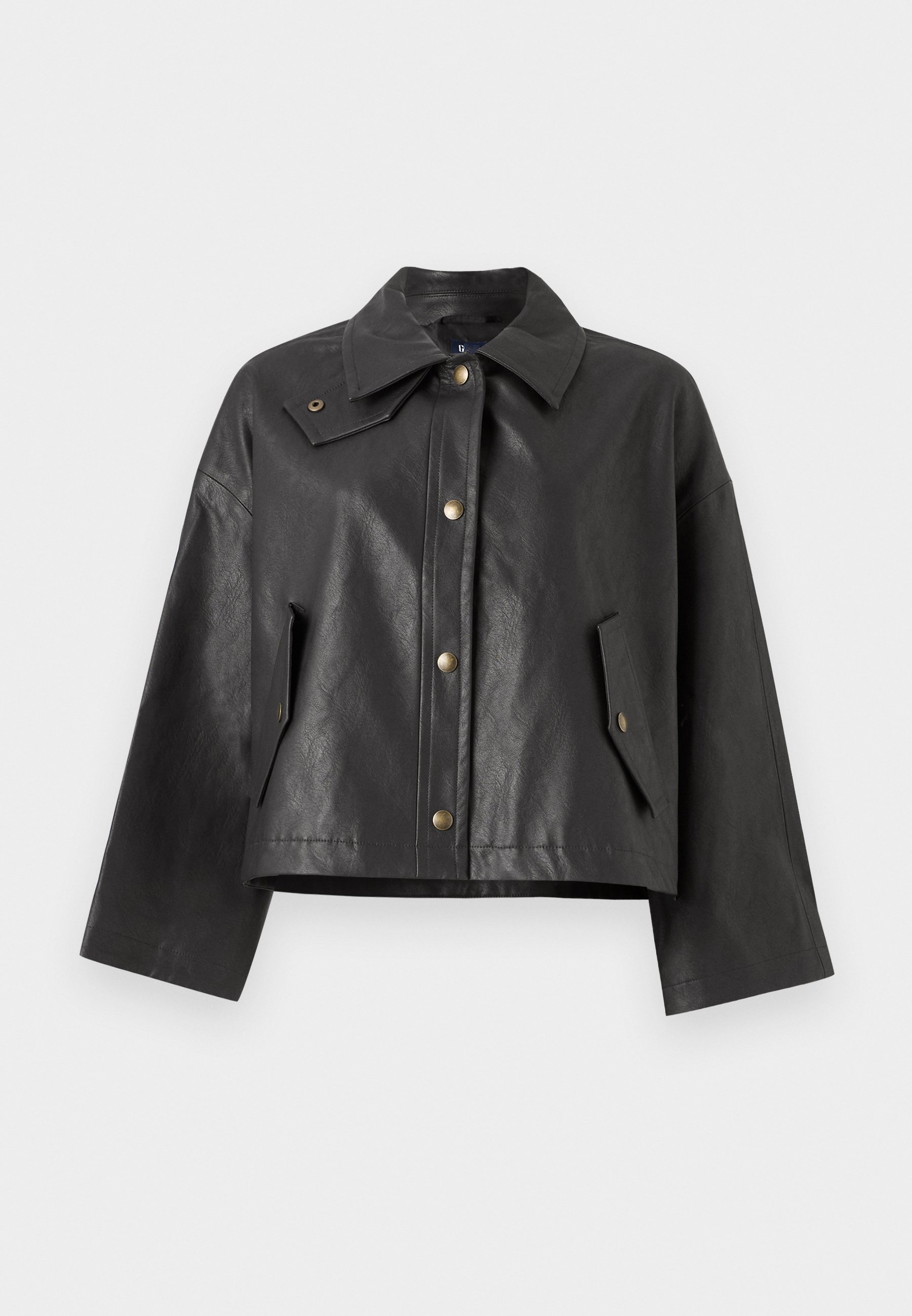 GAP SWING - Faux leather jacket - terra brown/dark brown - Zalando
