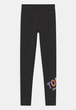 MULTI SHINE PRINT - Spodnie treningowe - black