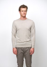 PROFUOMO THE MERINO CREW-NECK - Stickad tröja - beige