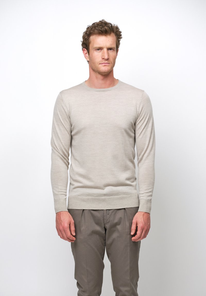 PROFUOMO THE MERINO CREW-NECK - Stickad tröja - beige