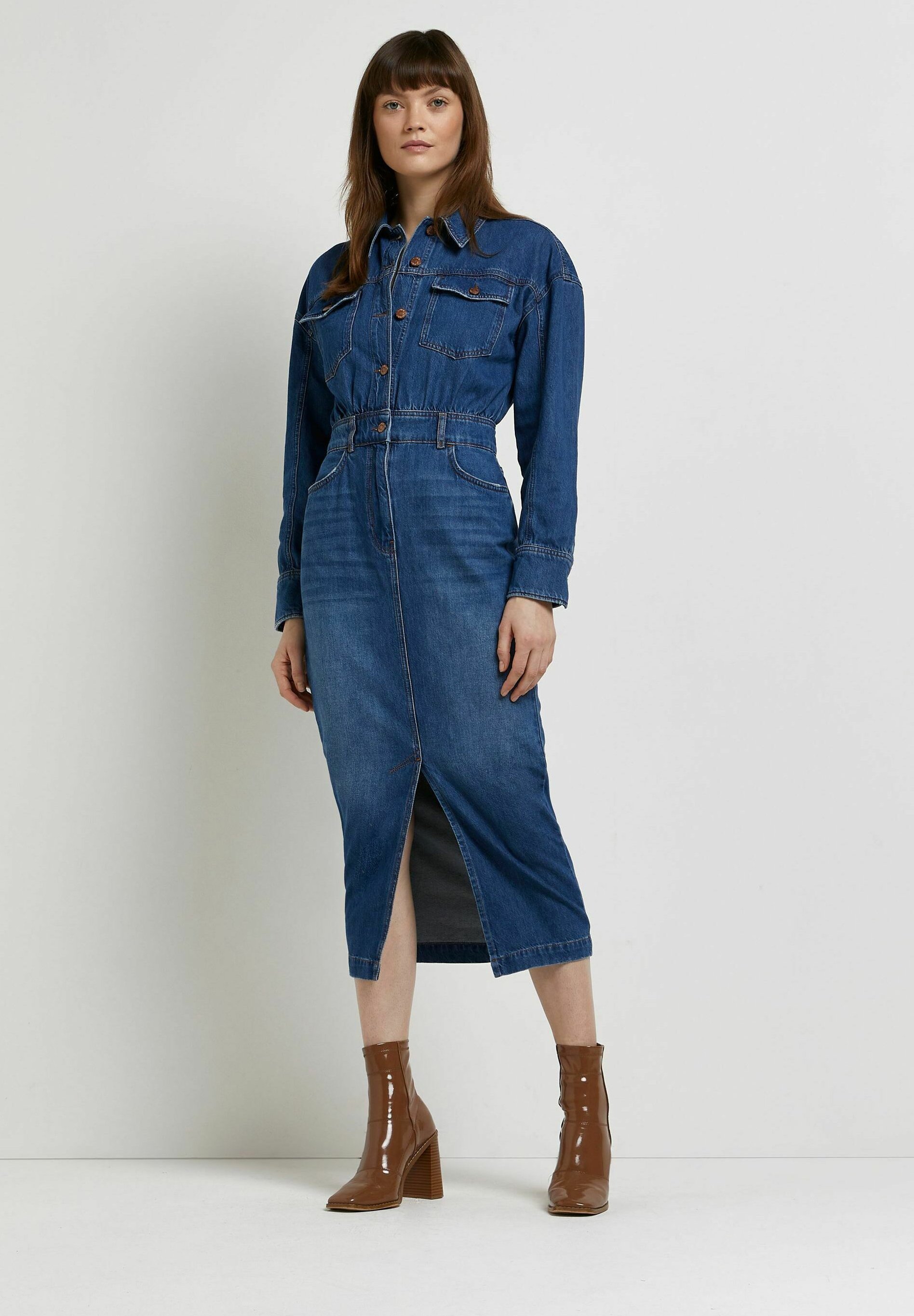 River Island Vestito di jeans - blue/blu - Zalando.it