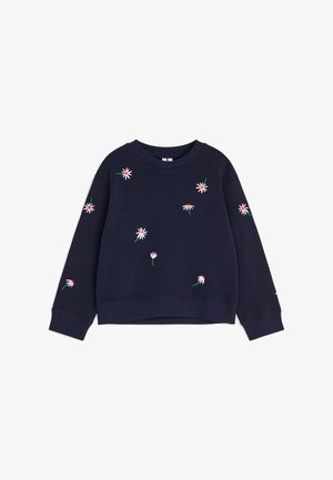 ARKET, ARKET EMBROIDERED SWEATSHIRT - Sweatshirt - dark blue