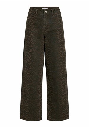 VILA, JEANS VICHIA HIGH WAIST - Wide Leg - coffee bean