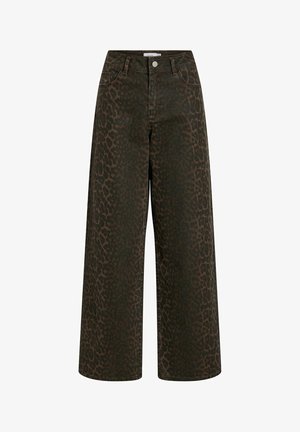 VILA, JEANS VICHIA HIGH WAIST - Wide Leg - coffee bean