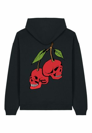 CHERRY BACK PRINT - Sweat à capuche - black