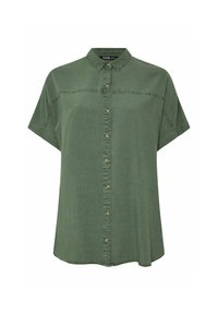 Yours Clothing SHORT SLEEVE   - Camicia - khaki