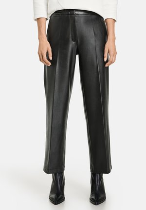 Leather trousers - schwarz