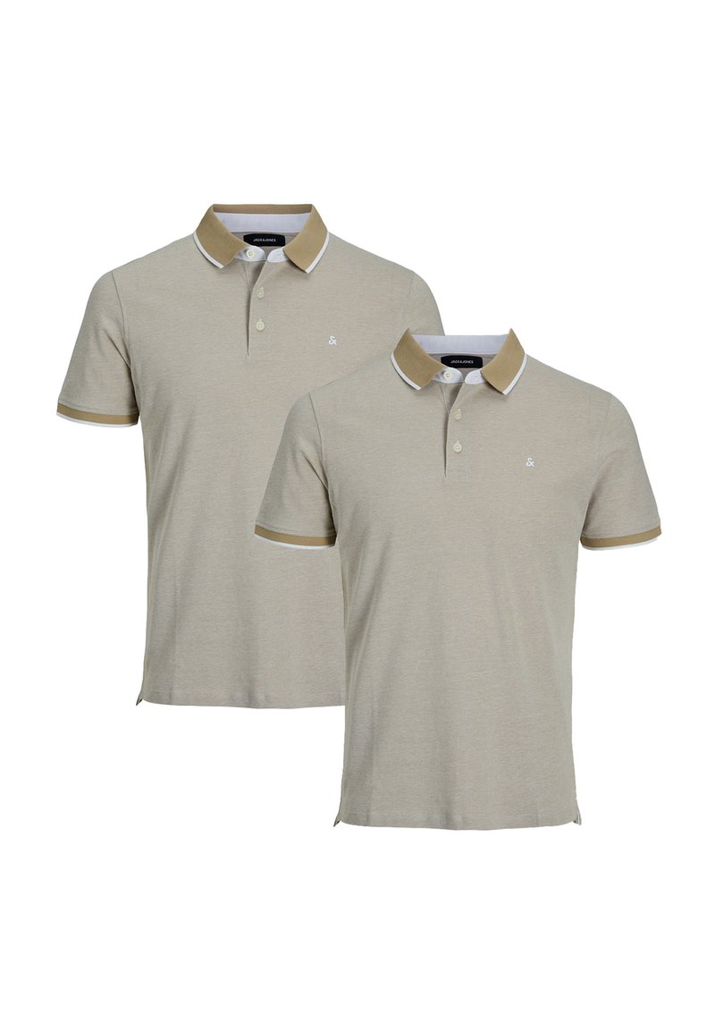 Jack Jones 2ER PACK PAULOS SLIM FIT Polo shirt crockery