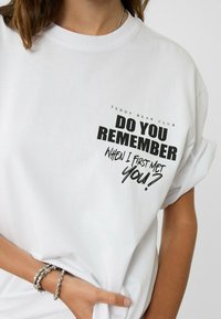 Stradivarius T-shirts print - white