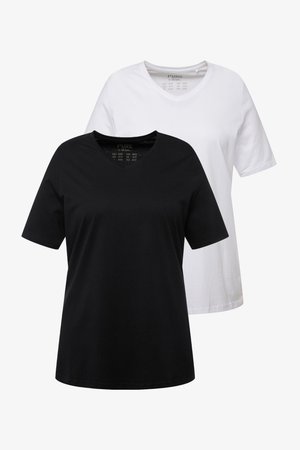 Ulla Popken, 2PACK - Základné tričko - black