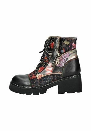 Lace-up ankle boots - noir