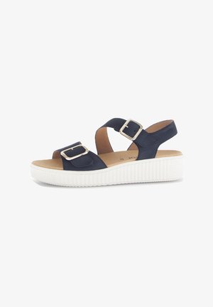 Gabor, PLATEAU - Plateausandalette - blau