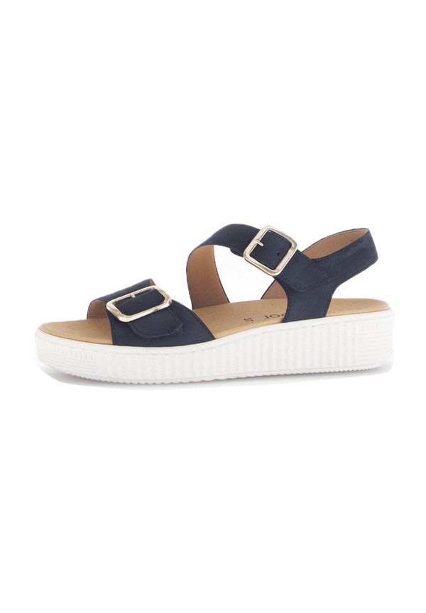 PLATEAU  - Plateausandalette - blau