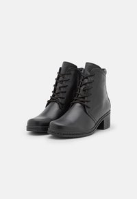 Gabor Botines con cordones - black