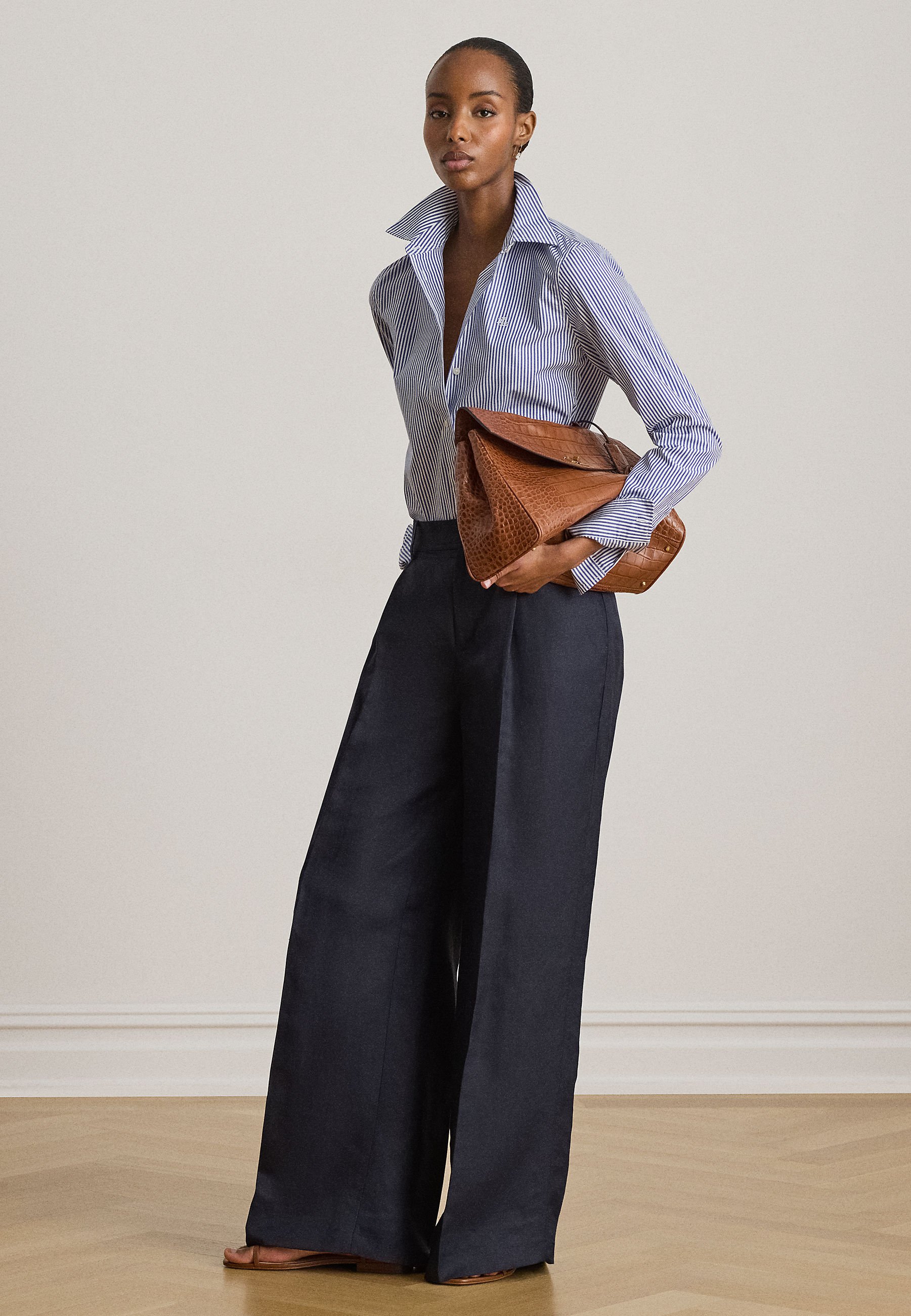 Lauren Ralph Lauren CLASSIC FIT STRIPED COTTON SHIRT - Button-down
