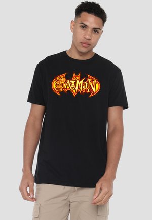 Cotton Soul, BATMAN FIERY SHIELD - Print T-shirt - black