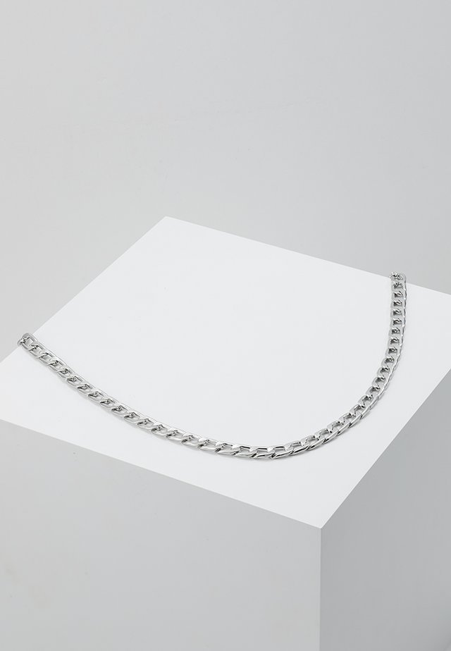 CLEAN FLAT CHAIN - Naszyjnik - silver-coloured