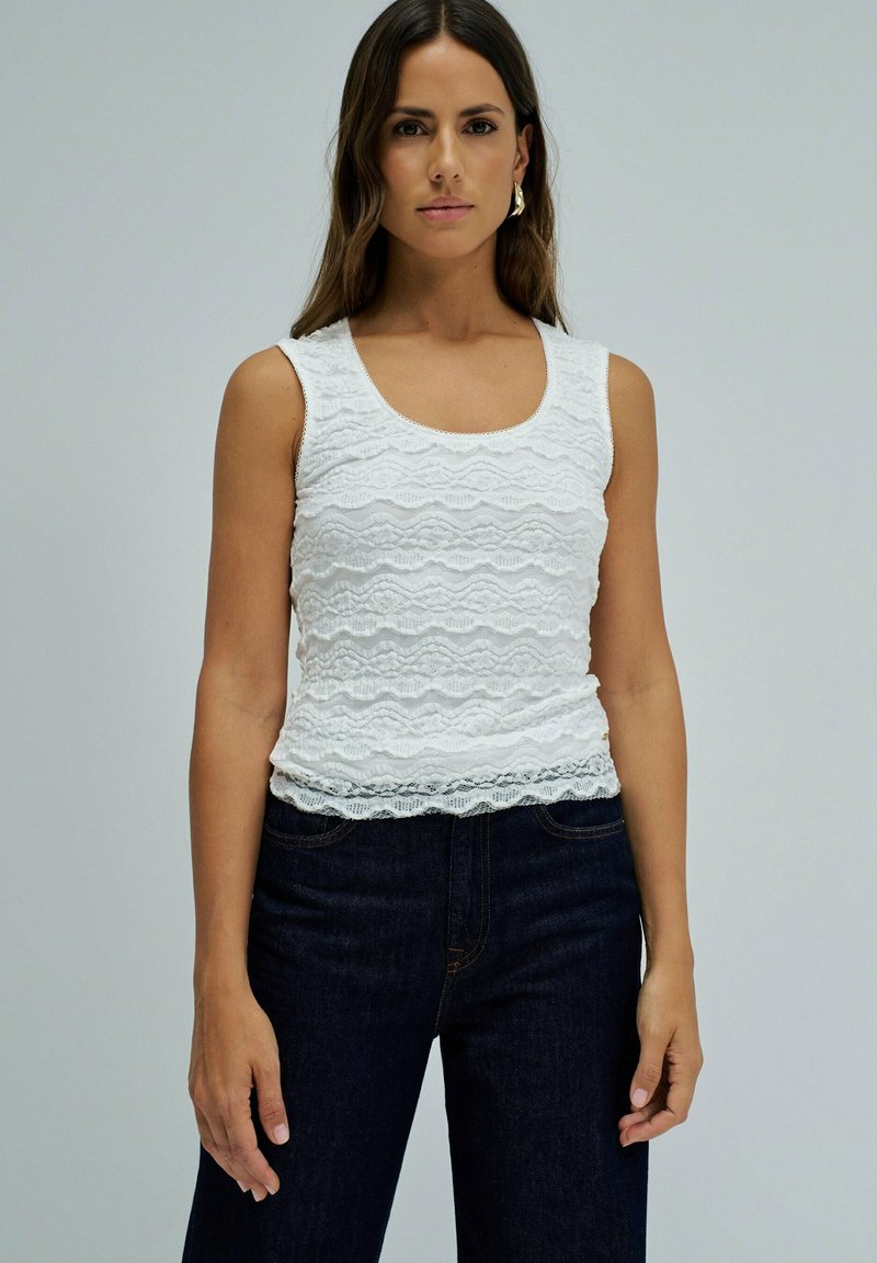 Salsa Jeans SALSA JEANS TOPS SLIM - Blusa - weiß/blanco - Zalando.es