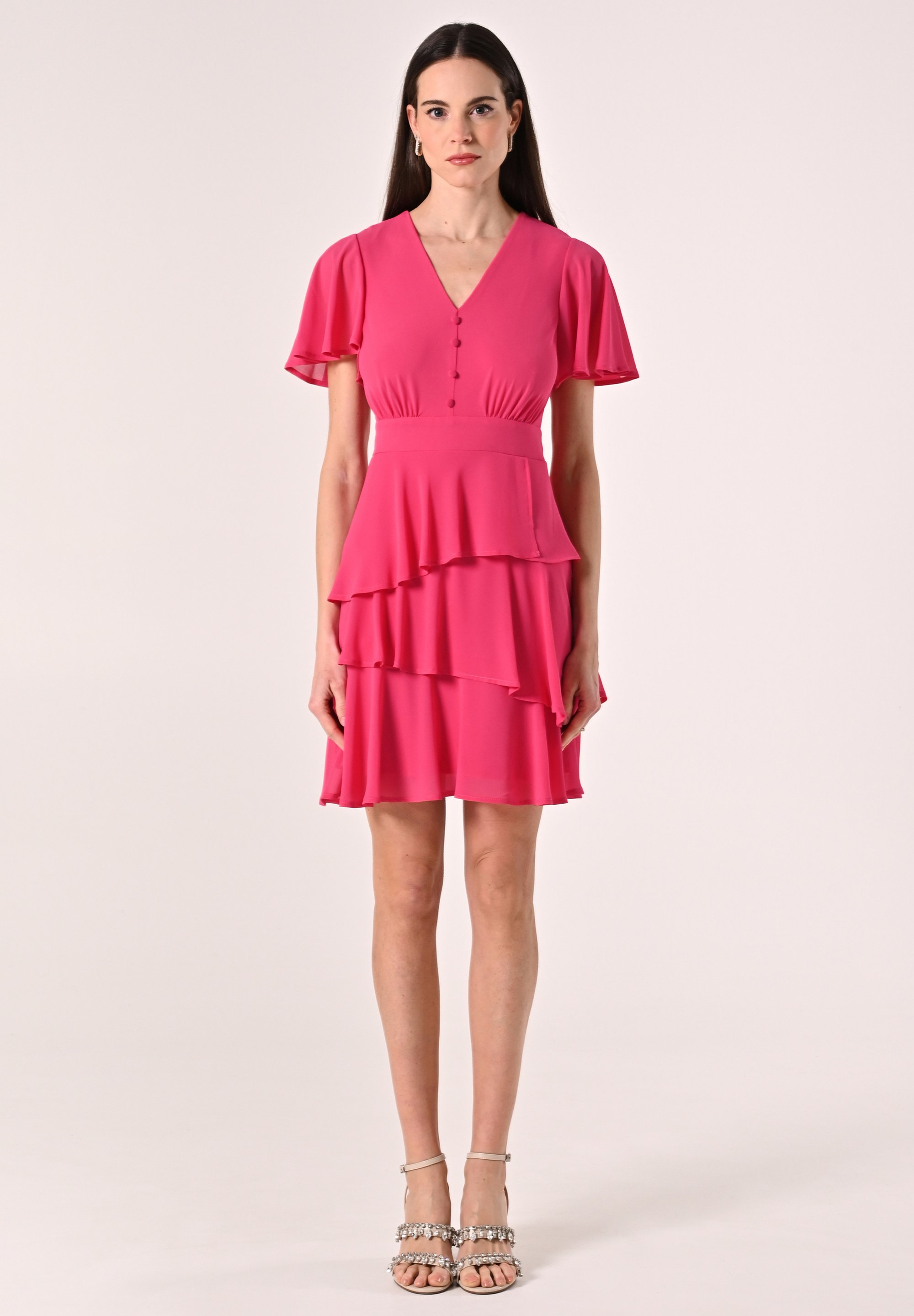 Rinascimento Vestito casual fuxia/rosa fluo