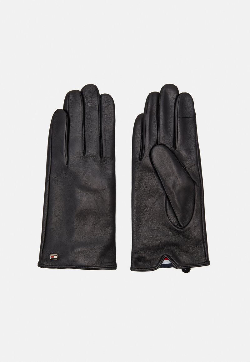 Tommy Hilfiger - ESSENTIAL FLAG GLOVES - Gloves - black, Enlarge