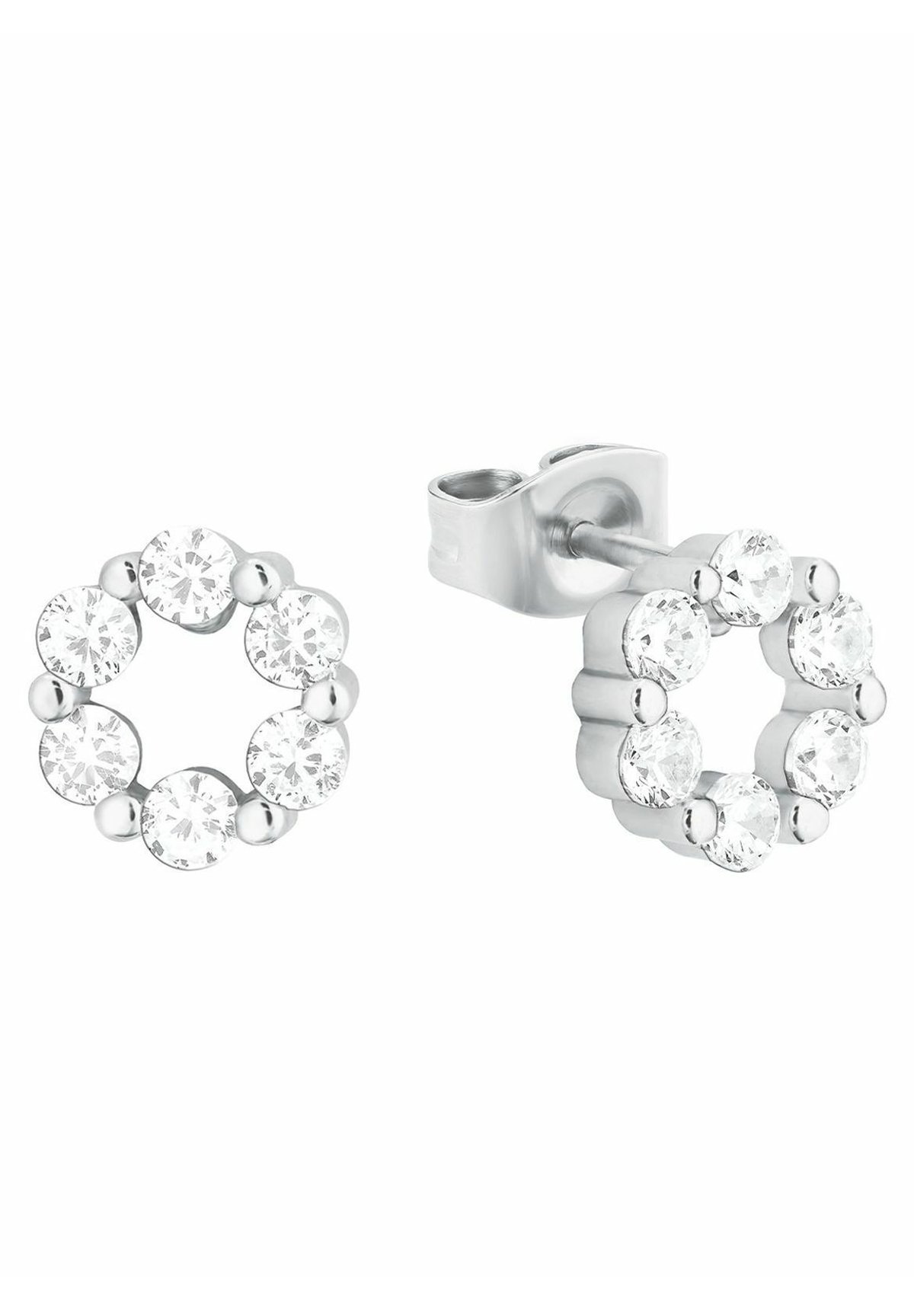 Orecchini in Argento 925 con farfalla impreziosita da zirconi traspare