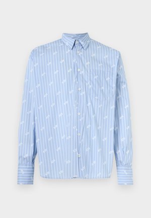 WHITE LABEL PINSTRIPE LOGO SHIRT - Πουκάμισο - faded blue/white