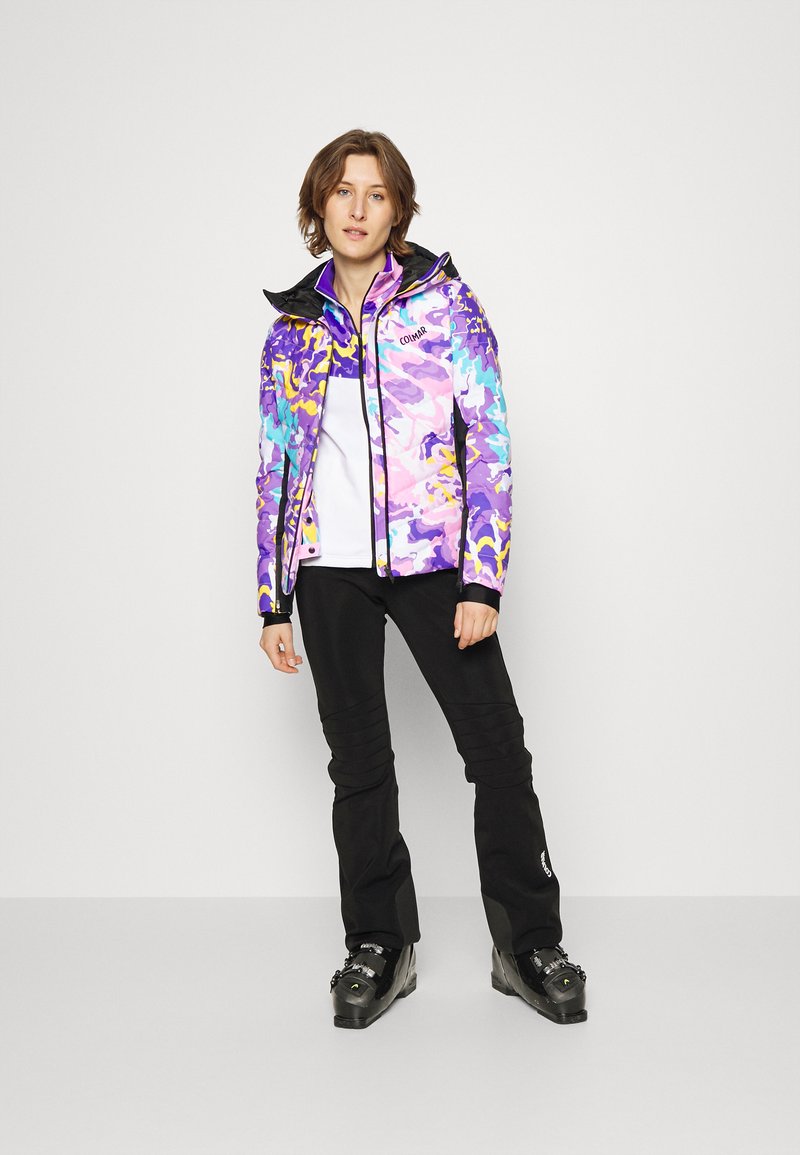 Damen Sportbekleidung | Colmar Fleecejacke white/deep purple/weiß - BA20815 Damen Sportbekleidung | Colmar Fleecejacke white/deep purple/weiß - BA20815
