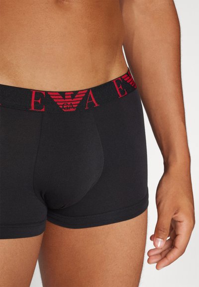 Emporio Armani TRUNK 3 PACK  - Uske bokserice - black