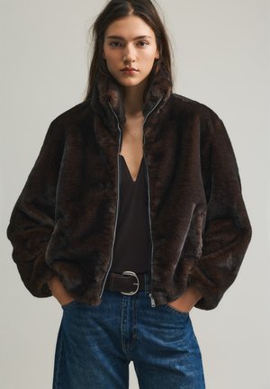 HIGH NECK - Veste d'hiver - brown