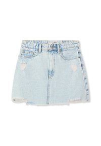 ROTTURE CHIARO  - Gonna a campana - blu denim chiaro