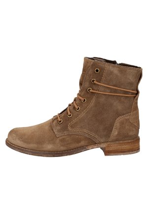 Stivaletti stringati - taupe