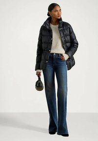 Lauren Ralph Lauren METALLIC QUILTED FUNNELNECK DOWN COAT - Abrigo de plumas - black