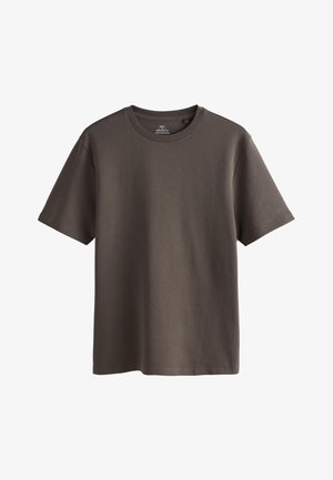 Next, REGULAR FIT - SMART SOFT TOUCH HEAVYWEIGHT T-SHIRT . - Základné tričko - brown