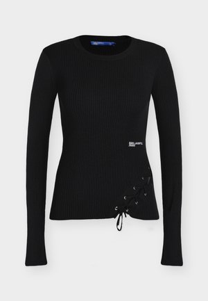 Karl Lagerfeld Jeans, KNITTED SWEATER - Πουλόβερ - black