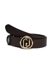 LIU JO WITH LOGO BUCKLE - Pásek - dark brown