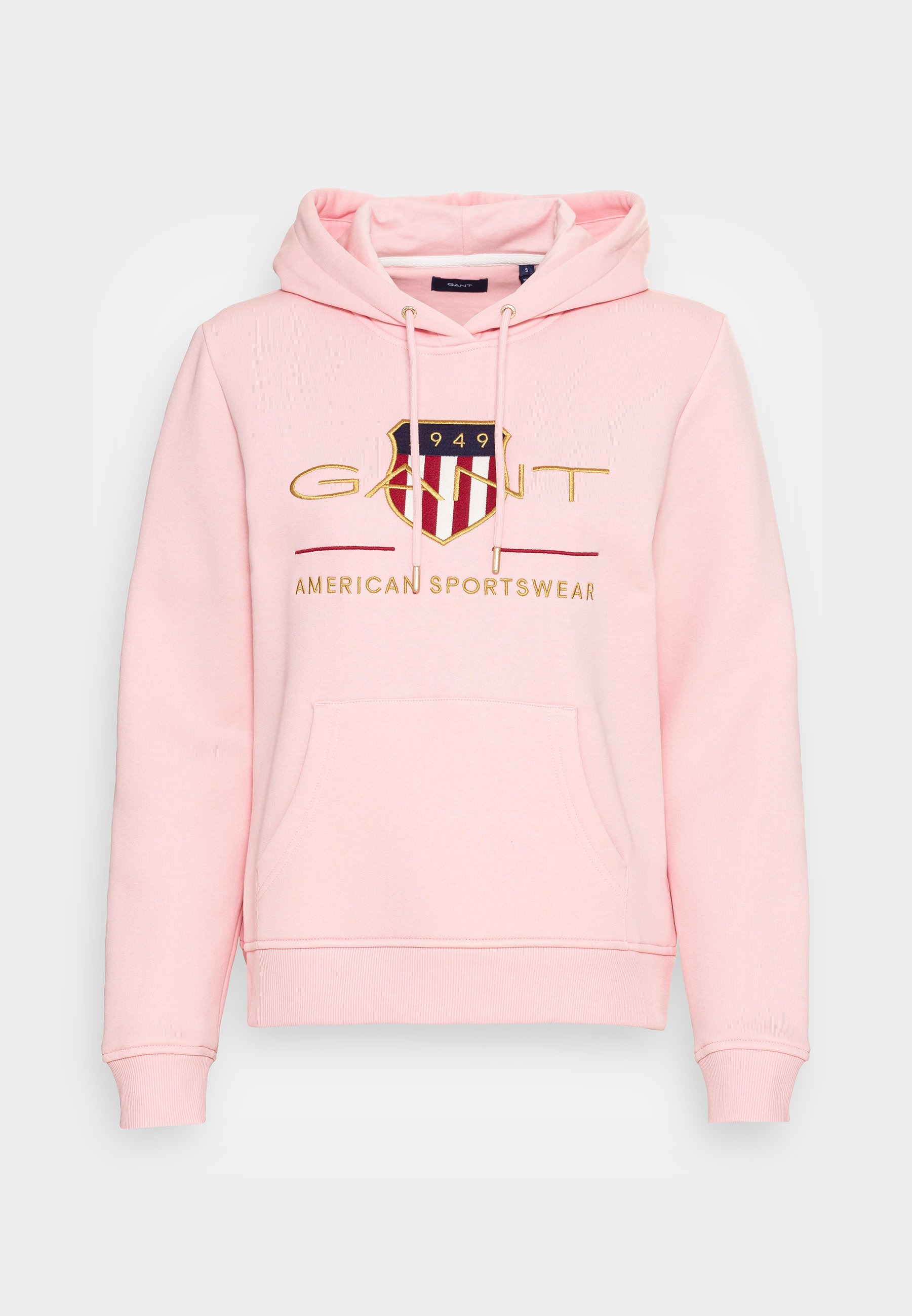 GANT ARCHIVE SHIELD HOODIE - Sudadera - preppy pink/rojo claro - Zalando.es