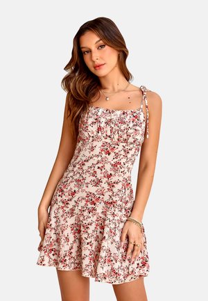 Cupshe Vestido informal - white pink floral