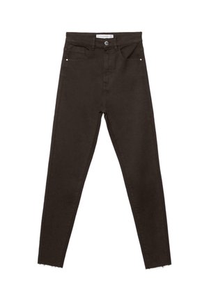 Stradivarius, SUPER HIGH-WAIST - Pantalon classique - dark brown