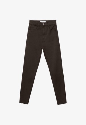 Stradivarius, SUPER HIGH-WAIST - Pantalon classique - dark brown