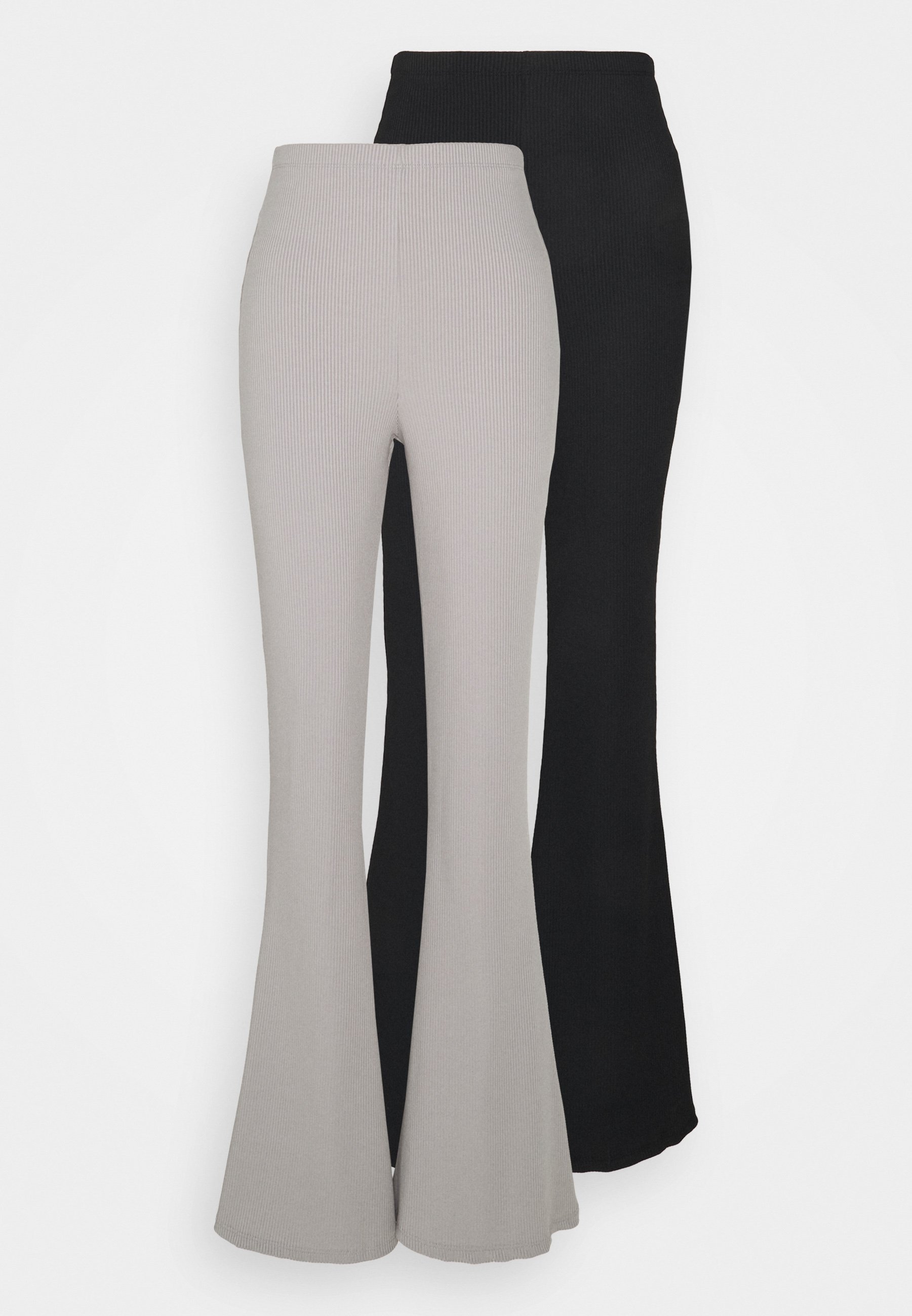 Missguided Tall 2 PACK - Broek - black/grey/zwart - Zalando.nl